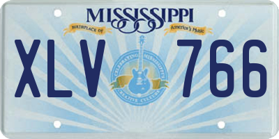 MS license plate XLV766