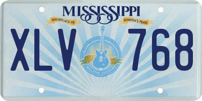 MS license plate XLV768