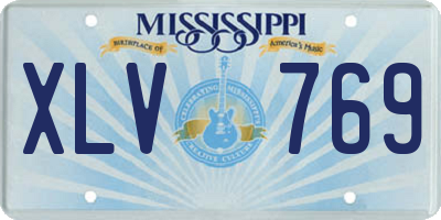 MS license plate XLV769
