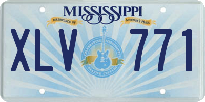 MS license plate XLV771