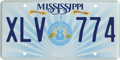 MS license plate XLV774