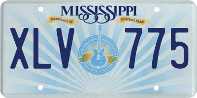 MS license plate XLV775