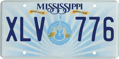 MS license plate XLV776