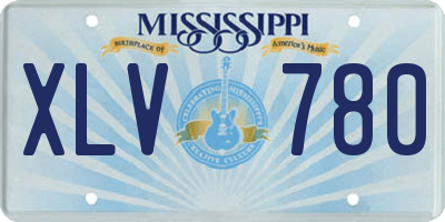 MS license plate XLV780