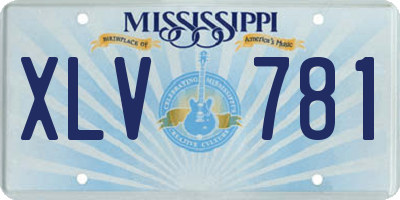 MS license plate XLV781