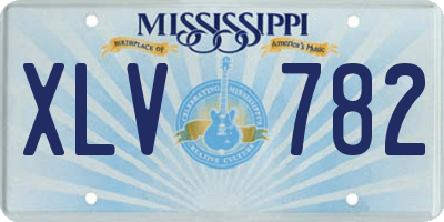 MS license plate XLV782