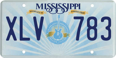 MS license plate XLV783