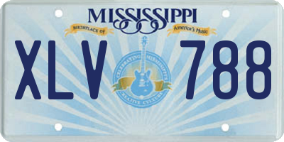 MS license plate XLV788