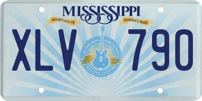 MS license plate XLV790