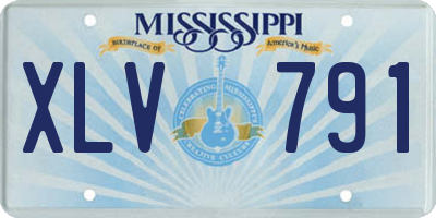 MS license plate XLV791