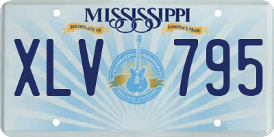 MS license plate XLV795