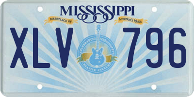 MS license plate XLV796