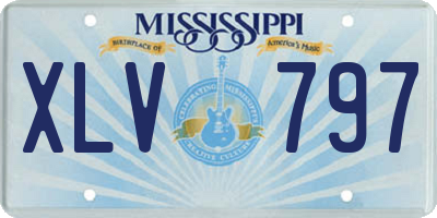 MS license plate XLV797