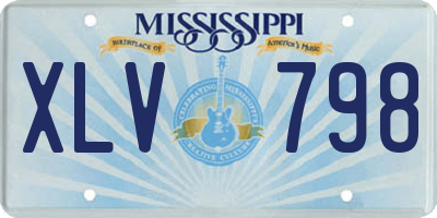 MS license plate XLV798