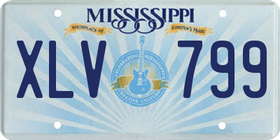 MS license plate XLV799