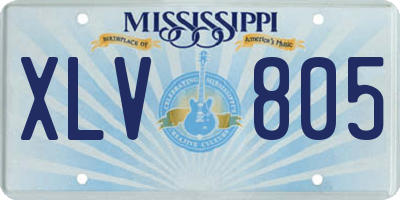 MS license plate XLV805