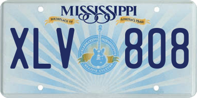 MS license plate XLV808