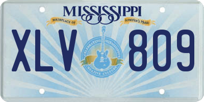 MS license plate XLV809