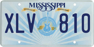 MS license plate XLV810