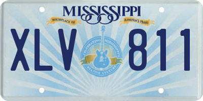 MS license plate XLV811