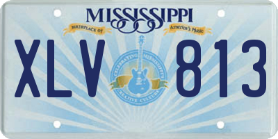 MS license plate XLV813