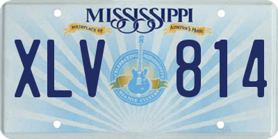 MS license plate XLV814