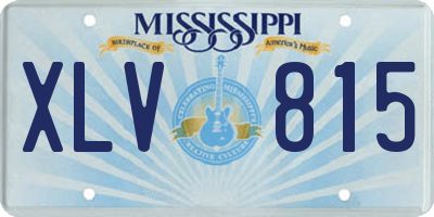 MS license plate XLV815