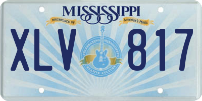 MS license plate XLV817