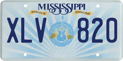 MS license plate XLV820