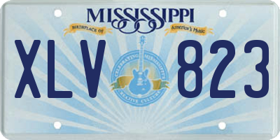 MS license plate XLV823