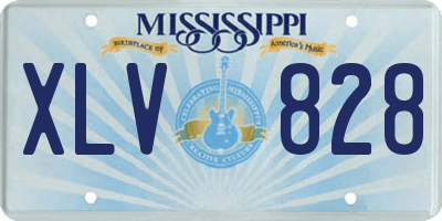 MS license plate XLV828