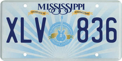 MS license plate XLV836