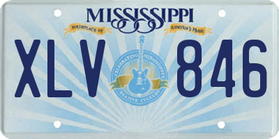 MS license plate XLV846