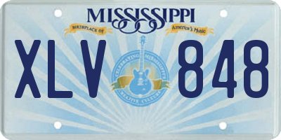 MS license plate XLV848