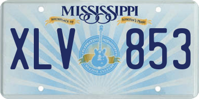 MS license plate XLV853
