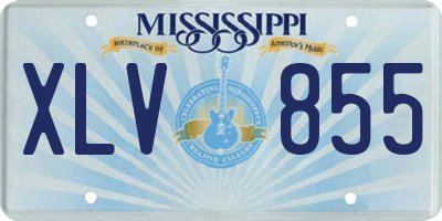 MS license plate XLV855