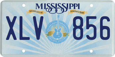 MS license plate XLV856