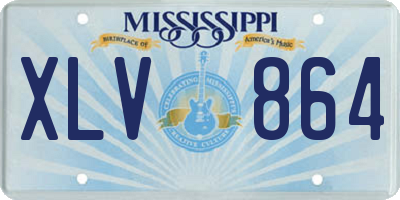 MS license plate XLV864