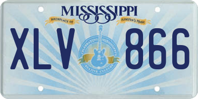 MS license plate XLV866