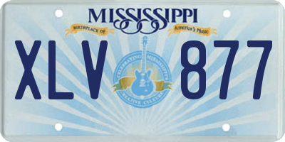 MS license plate XLV877