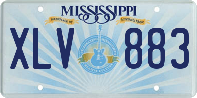 MS license plate XLV883