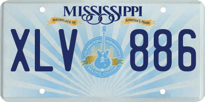 MS license plate XLV886