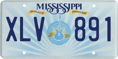 MS license plate XLV891