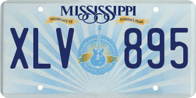 MS license plate XLV895