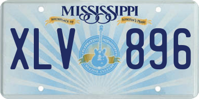 MS license plate XLV896