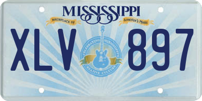 MS license plate XLV897