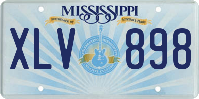 MS license plate XLV898