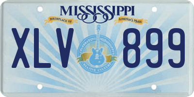 MS license plate XLV899