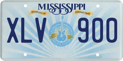 MS license plate XLV900