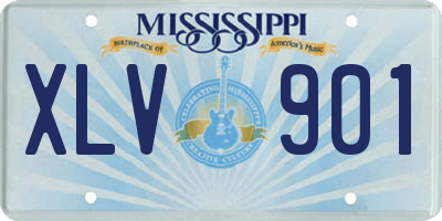 MS license plate XLV901